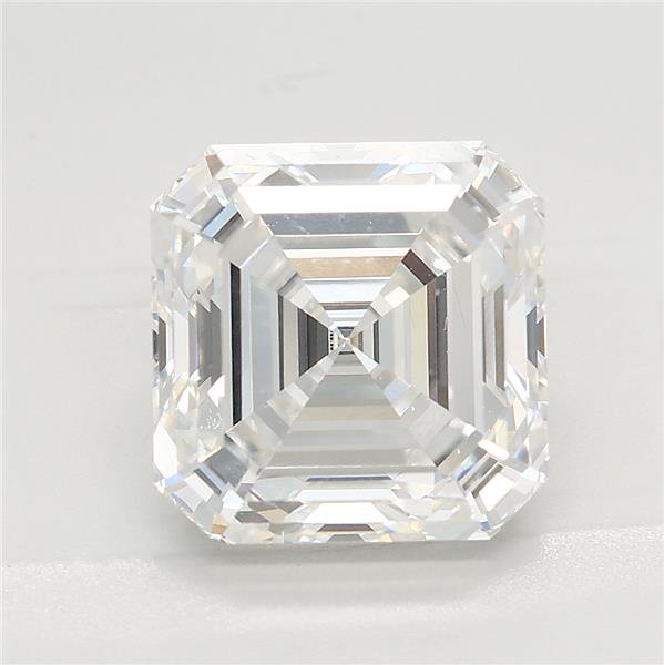 3.59ct F VS1 Rare Carat Ideal Cut Asscher Lab Grown Diamond