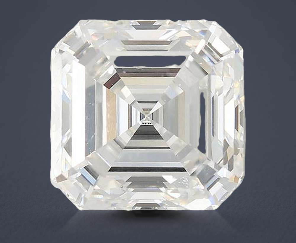 3.59ct F VS1 Rare Carat Ideal Cut Asscher Lab Grown Diamond