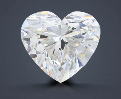 5.06ct E VVS2 Rare Carat Ideal Cut Heart Lab Grown Diamond