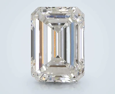 3.09ct E VS1 Rare Carat Ideal Cut Emerald Lab Grown Diamond