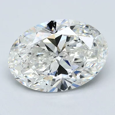 3.22ct H SI2 Rare Carat Ideal Cut Oval Diamond