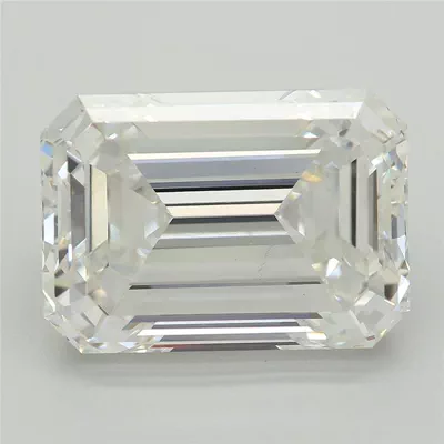 6.25ct F VS1 Excellent Cut Emerald Lab Grown Diamond