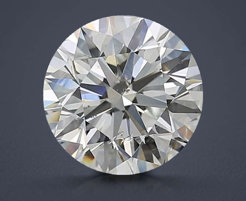 3.01ct I SI2 Rare Carat Ideal Cut Round Diamond