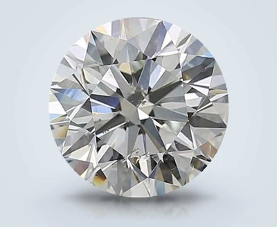 3.01ct I SI2 Rare Carat Ideal Cut Round Diamond
