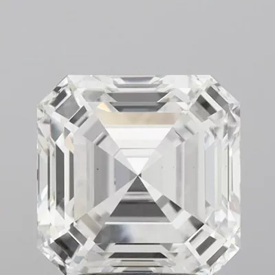 3.16ct F VS1 Rare Carat Ideal Cut Asscher Lab Grown Diamond
