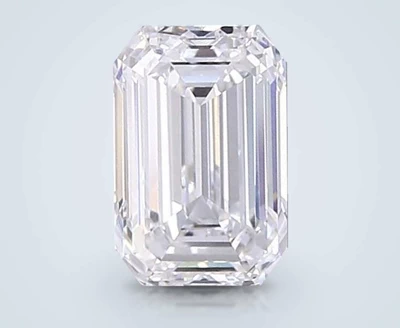 2.09ct D VS1 Rare Carat Ideal Cut Emerald Lab Grown Diamond