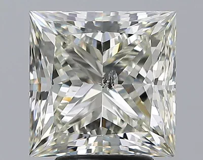 4.01ct I SI2 Rare Carat Ideal Cut Princess Diamond
