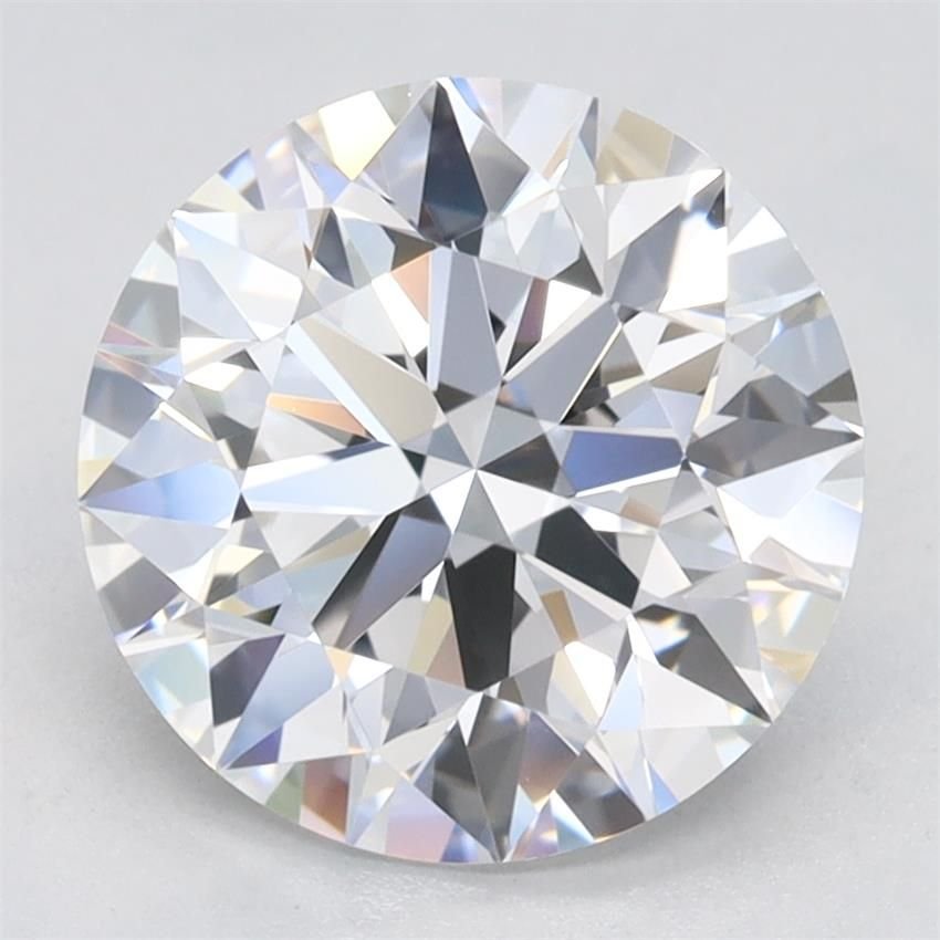 2.67ct D VVS1 Rare Carat Ideal Cut Round Lab Grown Diamond