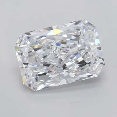 1.06ct D VVS2 Rare Carat Ideal Cut Radiant Lab Grown Diamond
