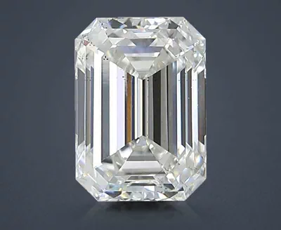 3.07ct E SI1 Excellent Cut Emerald Lab Grown Diamond