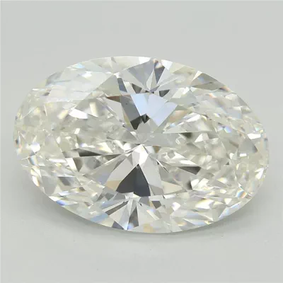 5.09ct F VS1 Rare Carat Ideal Cut Oval Lab Grown Diamond