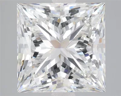 5.18ct F VS1 Rare Carat Ideal Cut Princess Lab Grown Diamond