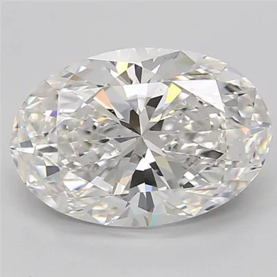 3.01ct G SI1 Rare Carat Ideal Cut Oval Diamond