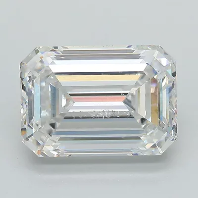 5.01ct E VS2 Rare Carat Ideal Cut Emerald Lab Grown Diamond