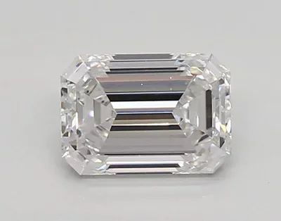 0.85ct E VVS2 Rare Carat Ideal Cut Emerald Lab Grown Diamond