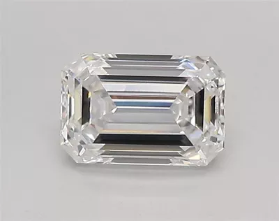 0.87ct D VVS1 Rare Carat Ideal Cut Emerald Lab Grown Diamond