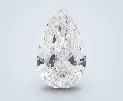 20.51ct E VS2 Rare Carat Ideal Cut Pear Lab Grown Diamond
