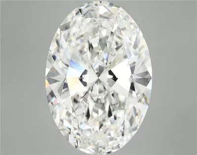 10.11ct F VVS2 Rare Carat Ideal Cut Oval Lab Grown Diamond