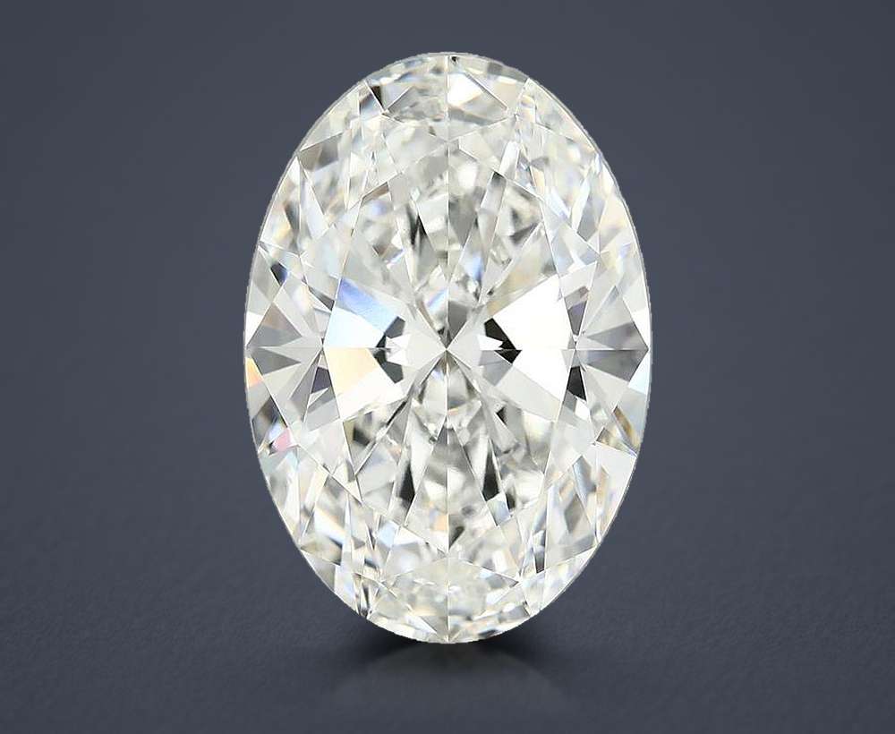 10.11ct F VVS2 Rare Carat Ideal Cut Oval Lab Grown Diamond
