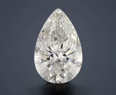 17.32ct G VS1 Rare Carat Ideal Cut Pear Lab Grown Diamond