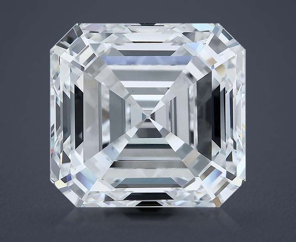 15.07ct D VVS2 Rare Carat Ideal Cut Asscher Lab Grown Diamond