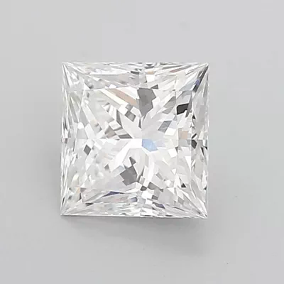 2.54ct E VVS2 Rare Carat Ideal Cut Princess Lab Grown Diamond