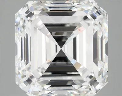 7.06ct F VVS2 Rare Carat Ideal Cut Asscher Lab Grown Diamond