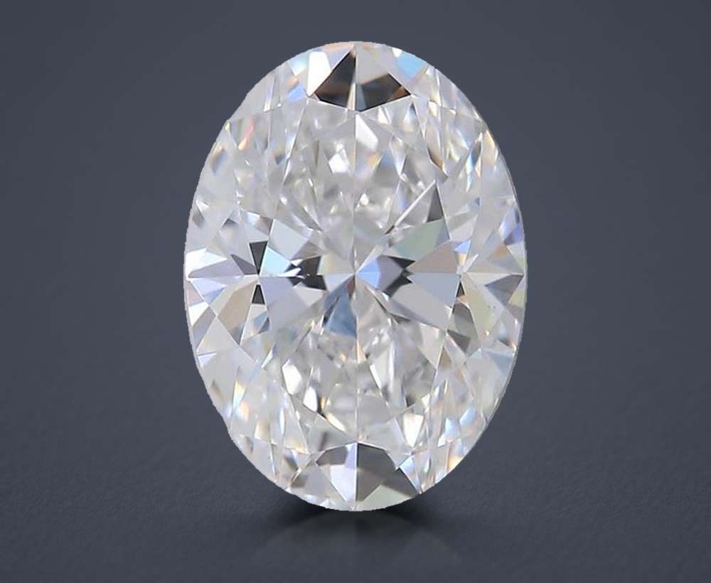 1.54ct D VVS2 Rare Carat Ideal Cut Oval Lab Grown Diamond