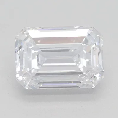 1.53ct D VVS1 Rare Carat Ideal Cut Emerald Lab Grown Diamond