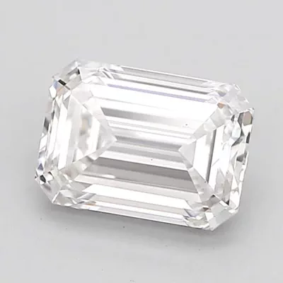 1.70ct F VS2 Rare Carat Ideal Cut Emerald Lab Grown Diamond