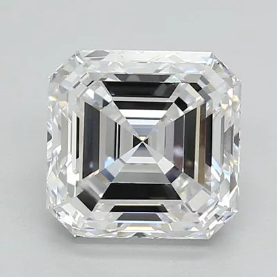 2.07ct D VVS2 Very Good Cut Asscher Lab Grown Diamond