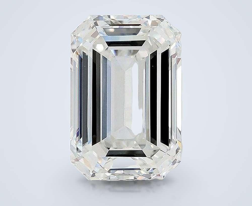 6.01ct F VS1 Rare Carat Ideal Cut Emerald Lab Grown Diamond