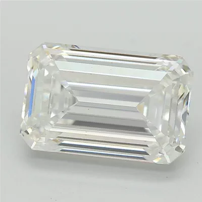 3.08ct E VS1 Rare Carat Ideal Cut Emerald Lab Grown Diamond