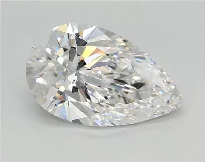 1.65ct D VVS2 Rare Carat Ideal Cut Pear Lab Grown Diamond