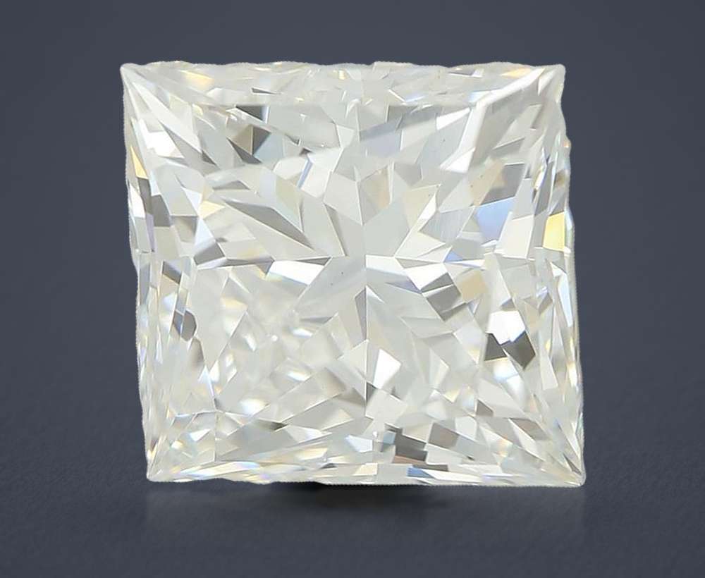 4.08ct D VS1 Rare Carat Ideal Cut Princess Lab Grown Diamond
