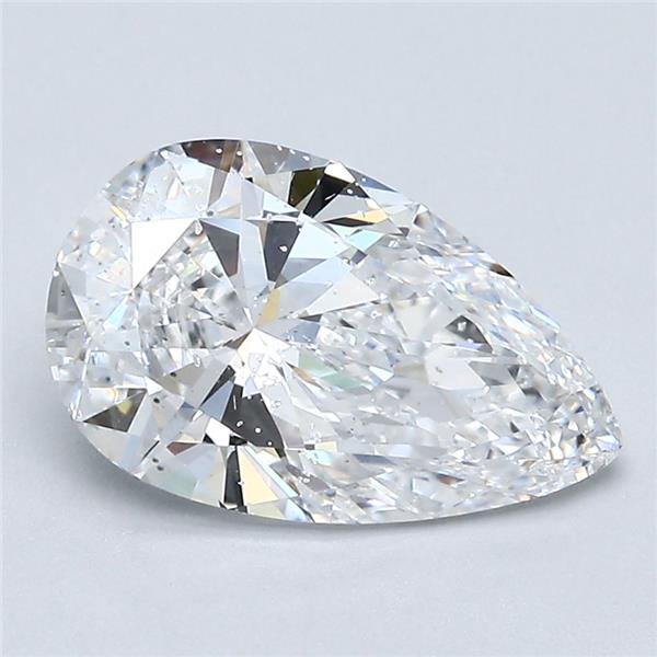 2.01ct D SI2 Rare Carat Ideal Cut Pear Diamond