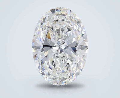 13.08ct F VVS2 Rare Carat Ideal Cut Oval Lab Grown Diamond
