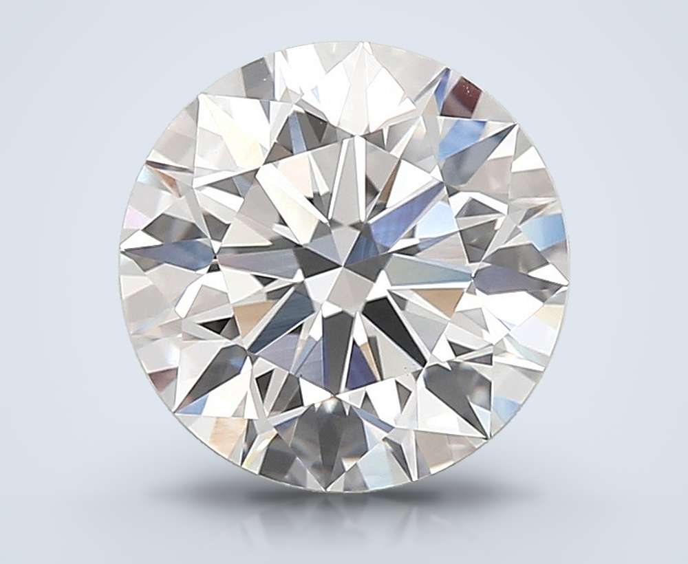 3.03ct E VS1 Rare Carat Ideal Cut Round Lab Grown Diamond