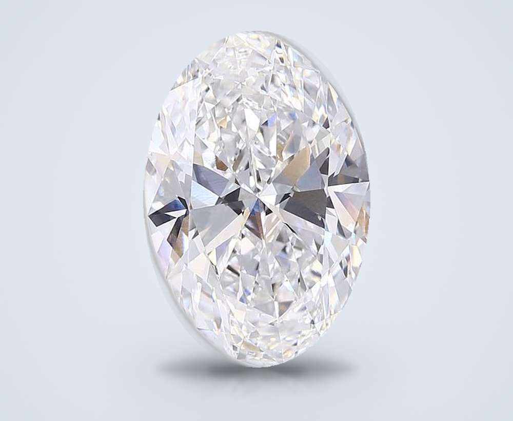 17.10ct F VVS2 Rare Carat Ideal Cut Oval Lab Grown Diamond