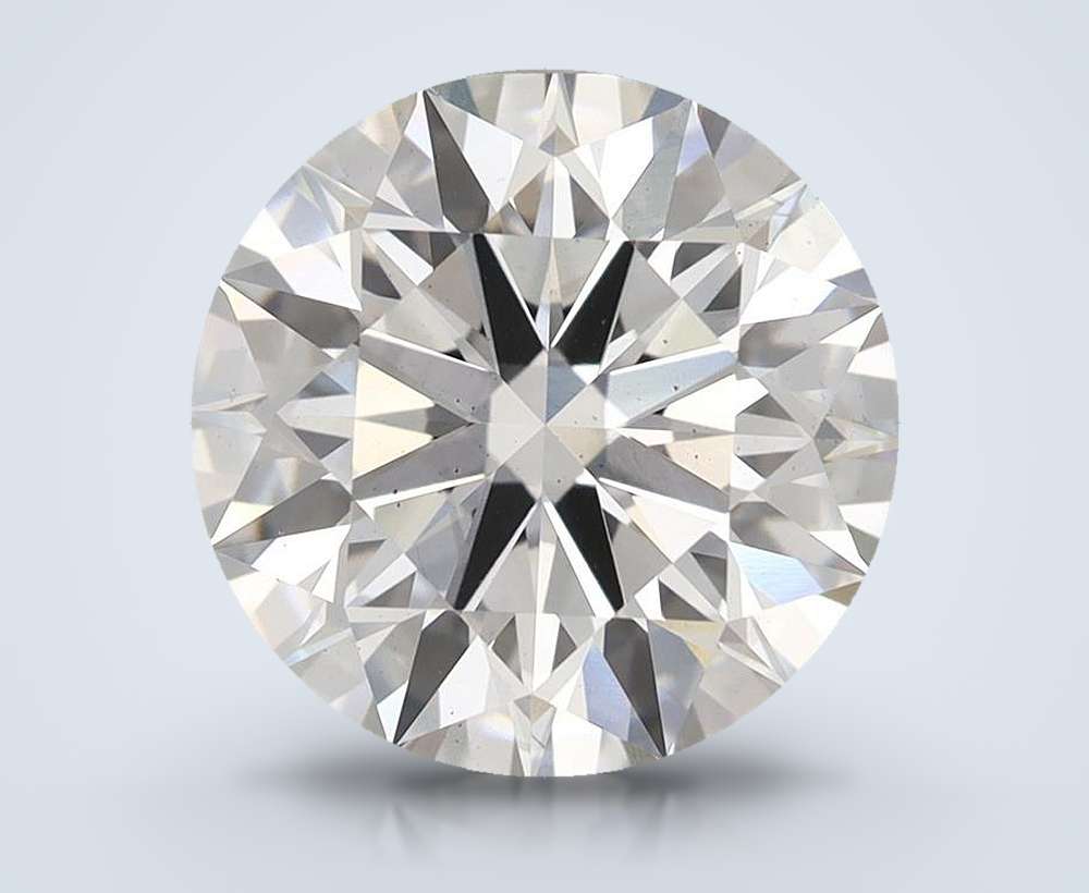 5.05ct F SI1 Rare Carat Ideal Cut Round Lab Grown Diamond