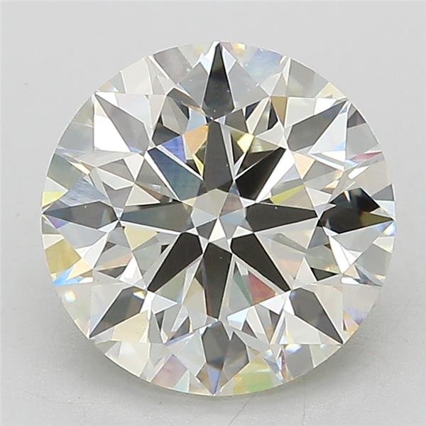 3.06ct J VS1 Rare Carat Ideal Cut Round Lab Grown Diamond