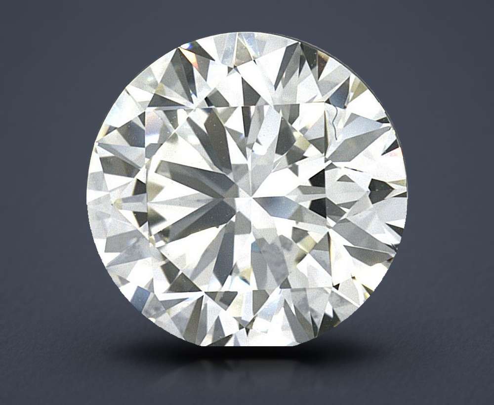 2.27ct K VVS2 Rare Carat Ideal Cut Round Diamond