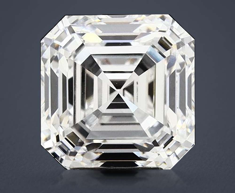 5.22ct D VVS2 Rare Carat Ideal Cut Asscher Lab Grown Diamond