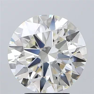 4.04ct H SI1 Rare Carat Ideal Cut Round Diamond