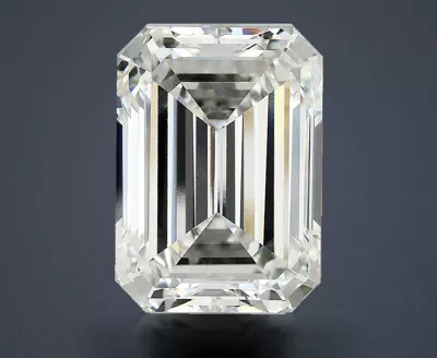 13.07ct F VVS2 Rare Carat Ideal Cut Emerald Lab Grown Diamond