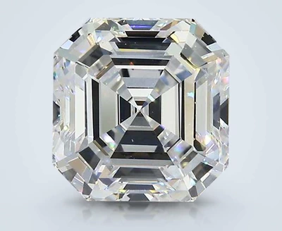 3.08ct D VS2 Rare Carat Ideal Cut Asscher Diamond