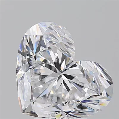 5.01ct D SI1 Rare Carat Ideal Cut Heart Diamond