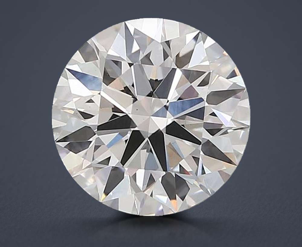 3.03ct F VS1 Rare Carat Ideal Cut Round Lab Grown Diamond