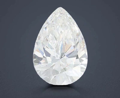 6.60ct F VVS2 Rare Carat Ideal Cut Pear Lab Grown Diamond