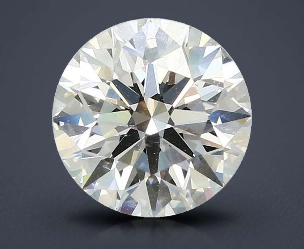 3.54ct G VVS2 Rare Carat Ideal Cut Round Diamond